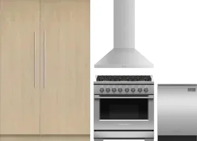 5 Piece Package Includes Refrigerator, Freezer, Range, Hood And Dishwasher